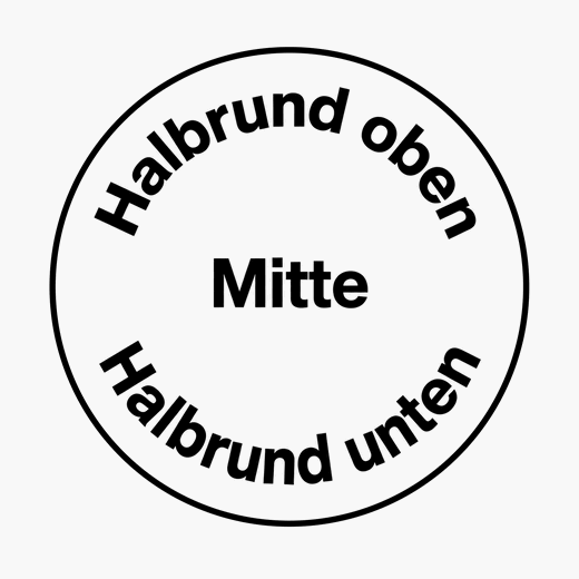 Text umlaufend und mittig