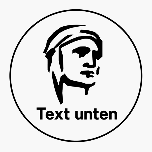 Logo und Text unten