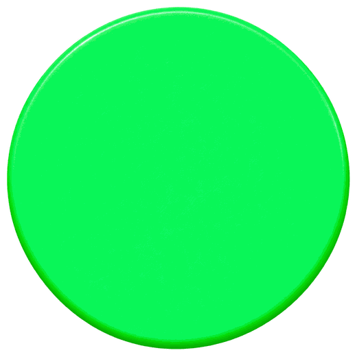 Flacher Einkaufswagenchip in Neon-Grün