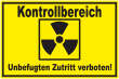 Betreten verboten #Schild -217#- Kontrollbereich