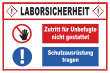 Betreten verboten #Schild -218#- Laborsicherheit