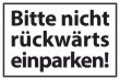 Nicht rckwrts einparken #Schild -570#- Standard